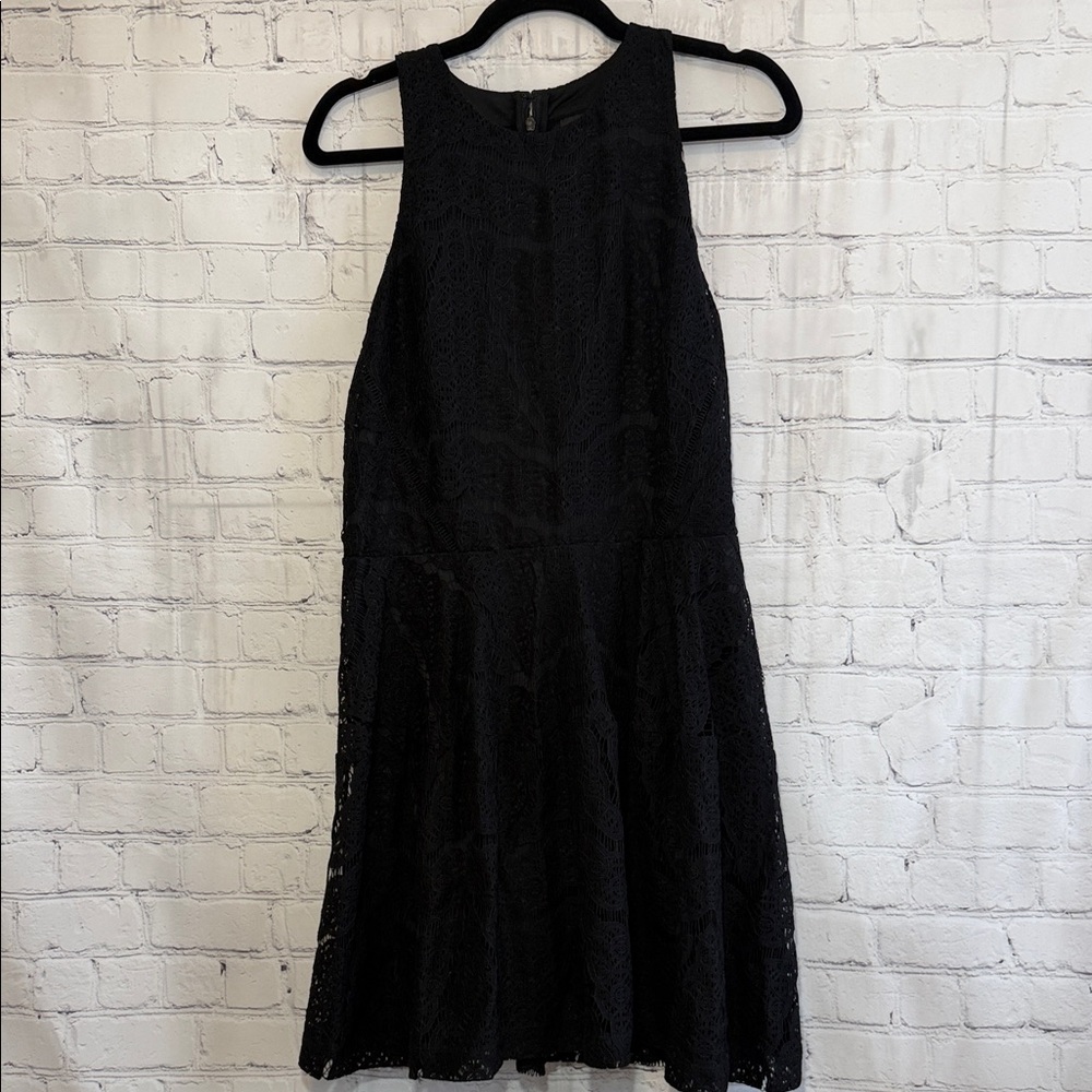 NWT Mossimo Supply Co. Black Lace Fit and Flare Dress Soze Large